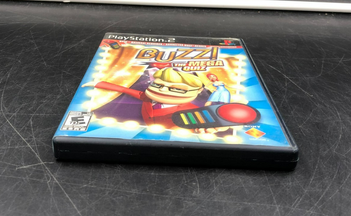 Buzz! The Mega Quiz (PlayStation 2, PS2) w/ EN/FR Manuals