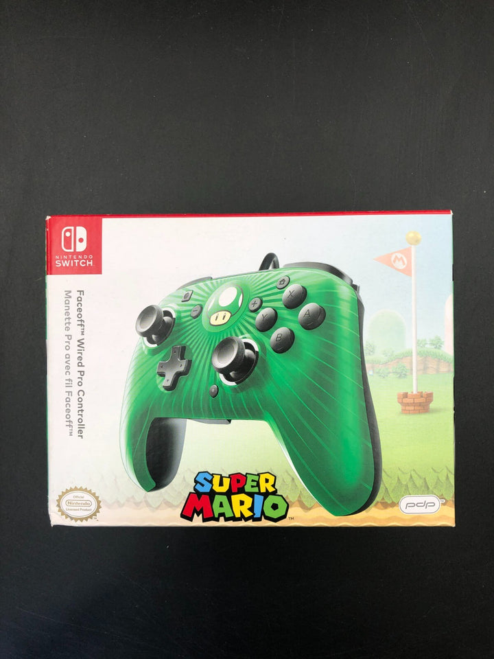 Nintendo Switch Wired Pro Controller - 1-Up Mushroom - NEW