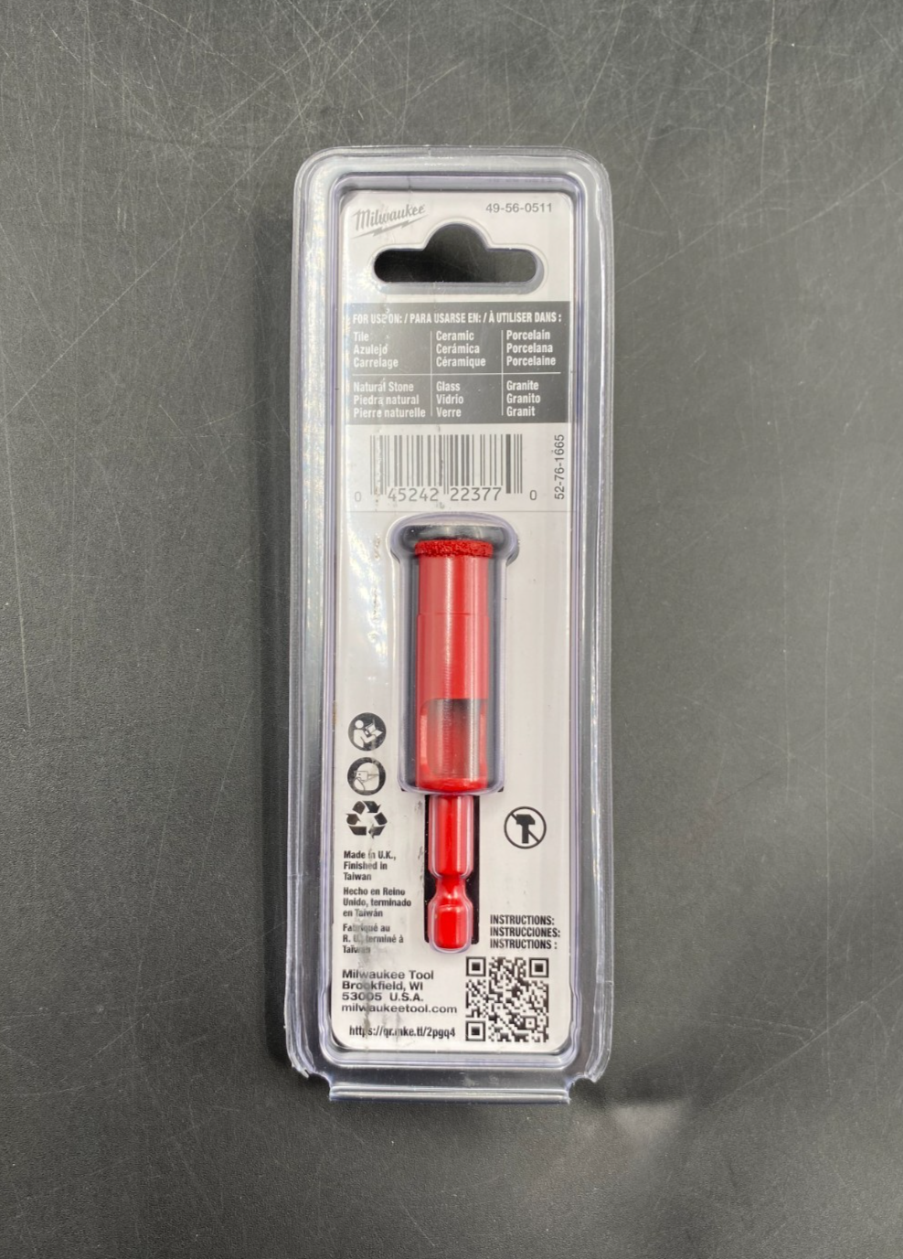 Milwaukee 49-56-0511 1/2" 12mm Diamon Max Hole Saw Bit - NEW