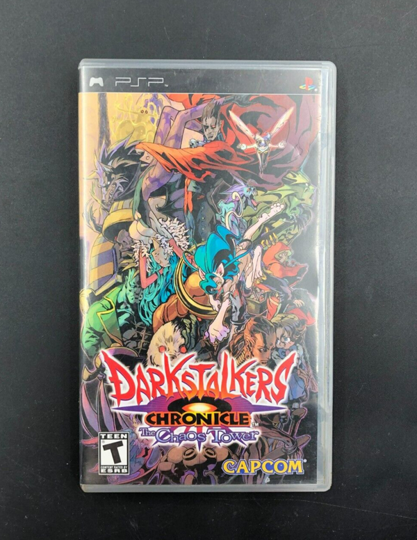 Darkstalkers Chronicle: The Chaos Tower (PlayStation Portable, PSP) w/ Manual