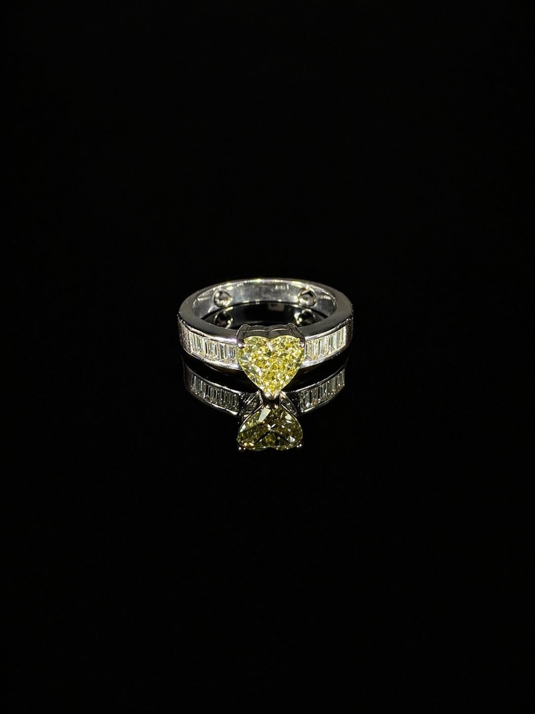 14KT White Gold Lady's Custom Made Diamond Engagement Ring With Appraisal