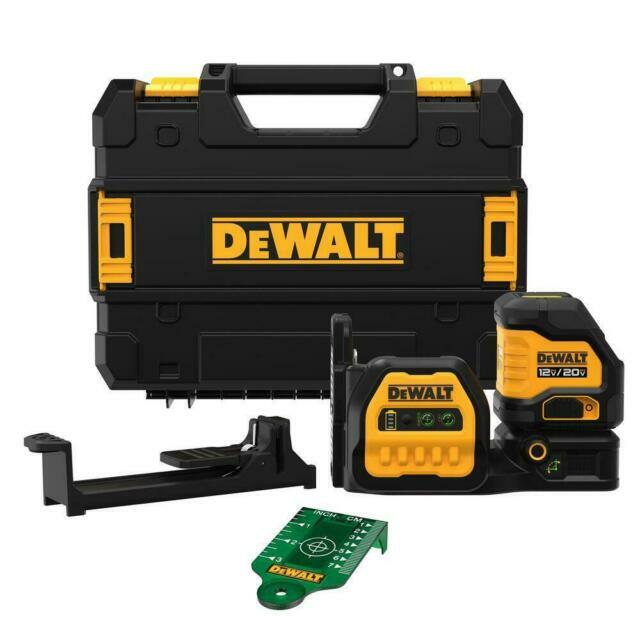 DEWALT DCLE34020 20V MAX Cordless Cross Line Green Laser - NEW