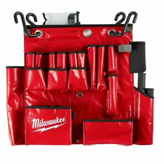 Milwaukee 48-22-8290N Linemans Aerial Tool Apron Vinyl 25 Pockets (Red) - NEW