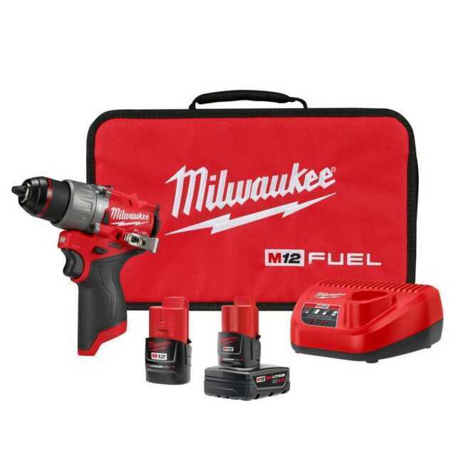 Milwaukee 3404-22 M12 Fuel 1/2" Hammer Drill/Driver Kit - NEW OPEN BOX