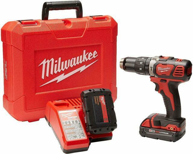 Milwaukee 2607-22CT M18 Red Lithium Compact 1/2" Hammer Drill/Driver Kit - NEW