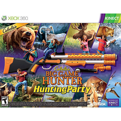 ACTIVISION: Cabela's BIG GAME HUNTER - Hunting Party XBOX 360 *NEW, DAMAGED BOX*