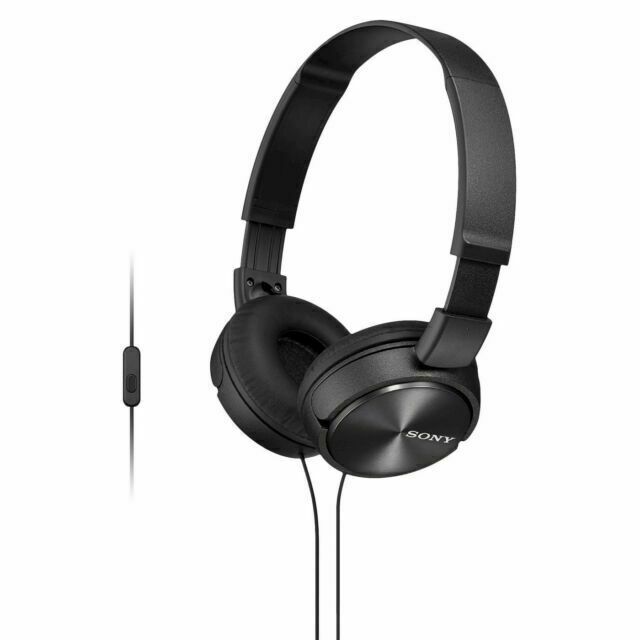 Sony MDR-ZX110 Stereo On-Ear Wired Headphones (Black) - NEW