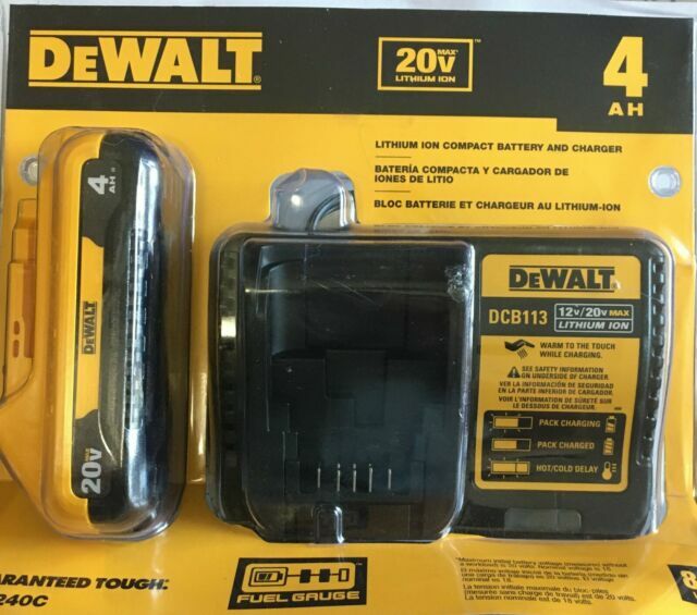 DeWalt DCB240C 20V Max 4Ah Battery And Charger Kit - NEW
